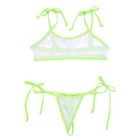 see through sheer self tie bra top with g string thong micro bikini mb1801 micro bikini®
