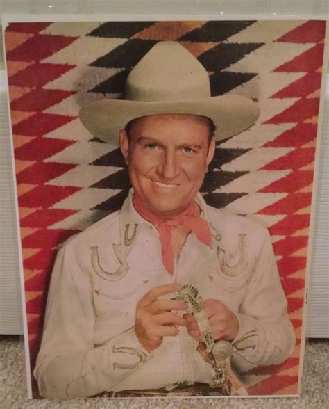 Gene Autry 1949 Magazine Picture In Classic Cowboy Pose
