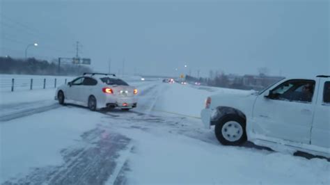 Subaru Wrx Pulls Suv Out Of Snow Youtube