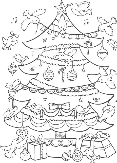 Kerstboom Kleurplaat Kerstmis Kerst Christmas Coloring Kerstmis
