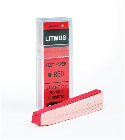 Litmus Red Test Papers Strips Flinn Scientific