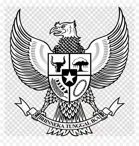 Garuda Pancasila Hitam Putih Png Transparent Png 900x900 Png Dlfpt