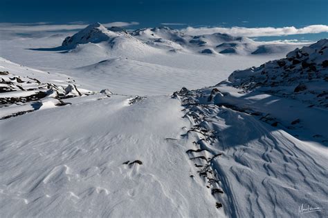 Landmannalaugar Peaks White Covered Iceland