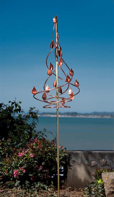 Helix Wind Sculpture On Pole Heitzman Studios Usa