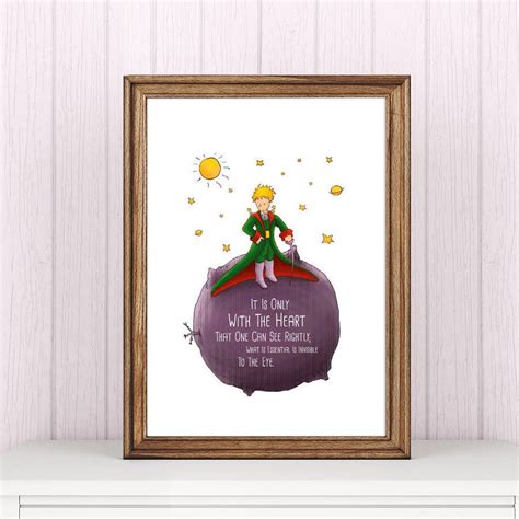 The Little Prince Poster Illustrations Typography Wall Hanging Wall
