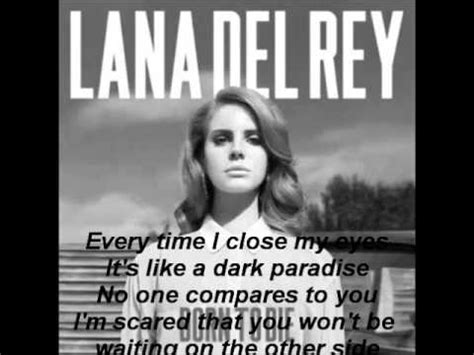 Lana Del Rey Dark Paradise Lyrics Youtube