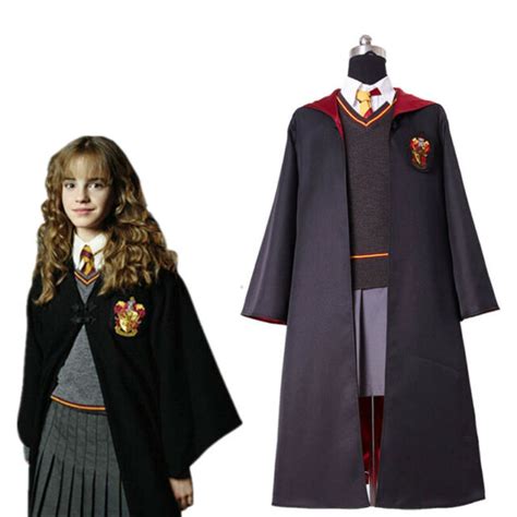 Harry Potter Hermione Granger Gryffindor Cosplay Costume Kid Adult