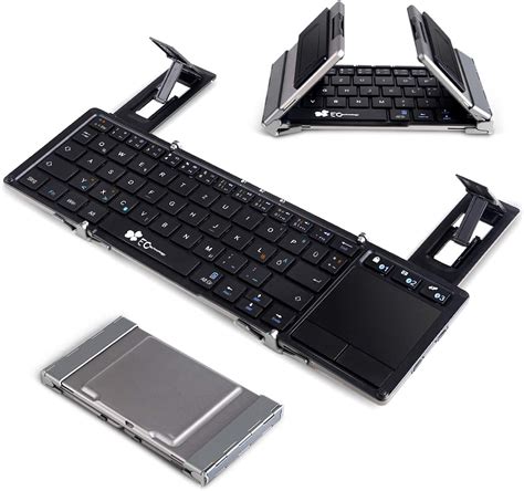 Faltbare Bluetooth Tastatur Ec Technology Qwertz Layout Klein Faltbar