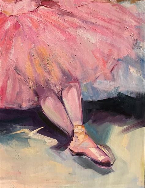 Maria Bertran Dancer At Rest Impressionist Figure Oil Painting Of