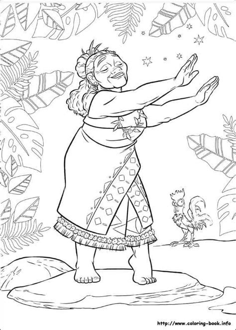 35 Printable Moana Coloring Pages