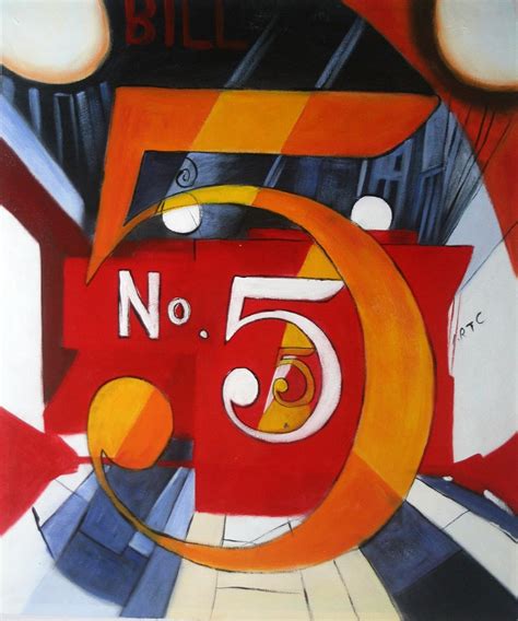 I Saw The Figure 5 In Gold Charles Demuth Oil Painting