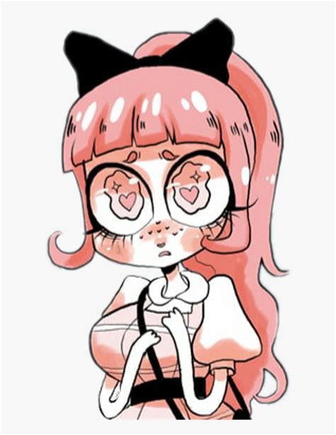Kawaii Pastel Anime Pink Cute Animegirl Manga Sticker Unfamiliar Comic Sun Lavendertowne