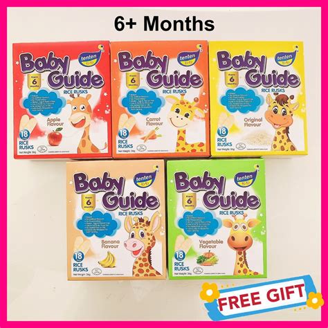 Baby Food Tenten Baby Guide Rice Rusks 18pieces 36g 6 Months
