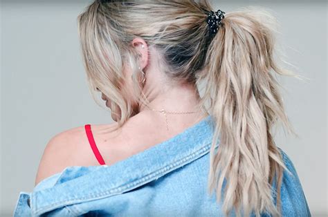 How To Put Halo Extensions In A Ponytail Sitting Pretty