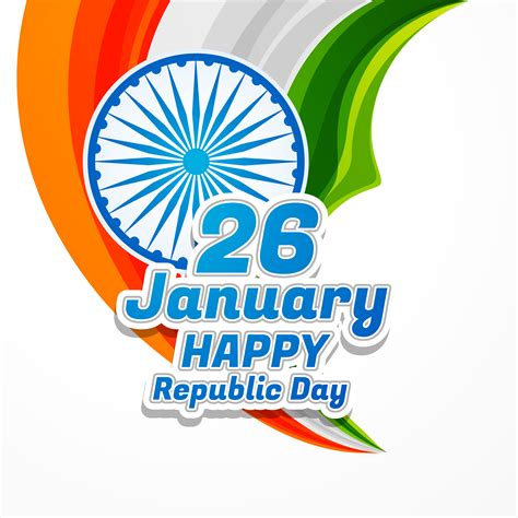 Happy Republic Day Poster Vector Design Illustration Download Free