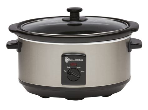 6l Slow Cooker Brushed Stainless Steel Russell Hobbs Australia
