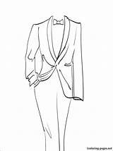 Tuxedo Coloring Pages Drawing Outline Color Template Shirt Printable Groom Wedding Man 1coloring Wear Clothes Clothing Templates Suite Drawings Hollywood sketch template