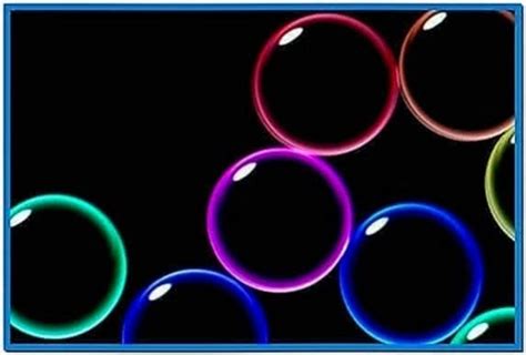 Bubbles Screensaver Has Black Background Download Screensaversbiz