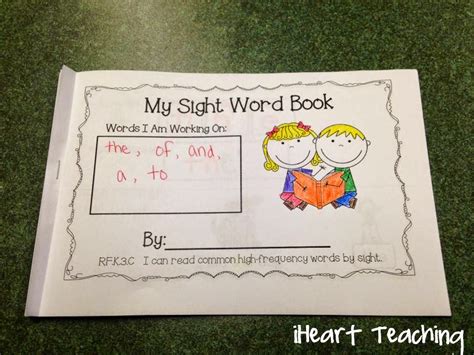 Iheart Teaching Sight Word Mini Books