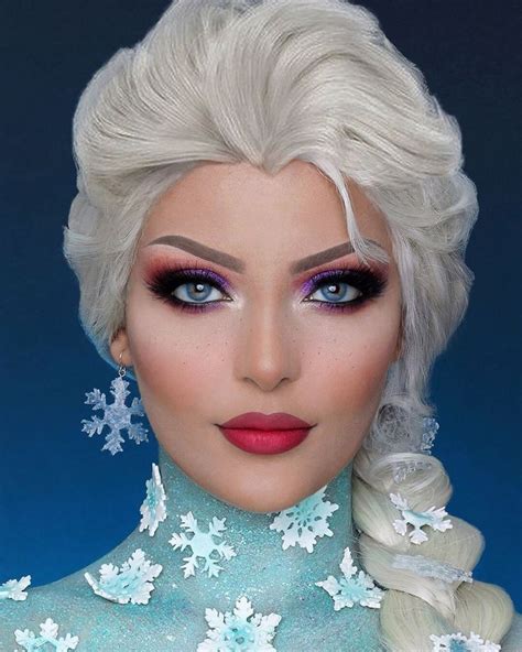 Halloween Makeup ️elsa From Frozen Movie ️ ⭐ Halloweenmakeup Halloweenmakeup