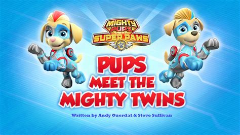 Mighty Pups Super Paws Pups Meet The Mighty Twins Paw Patrol Wiki