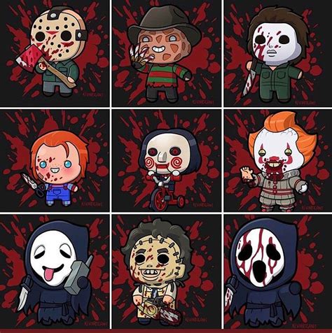 Chibi Horror Icons Horror Cartoon Horror Icons Horror Movie Icons