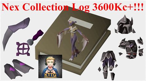 Nex Collection Log Update 3600kc Osrs Rank 85 Youtube