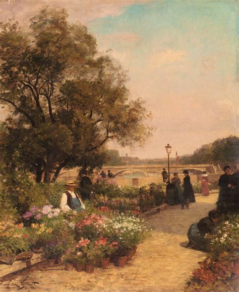 Quai Aux Fleurs Painting Alfred Stevens Oil Paintings