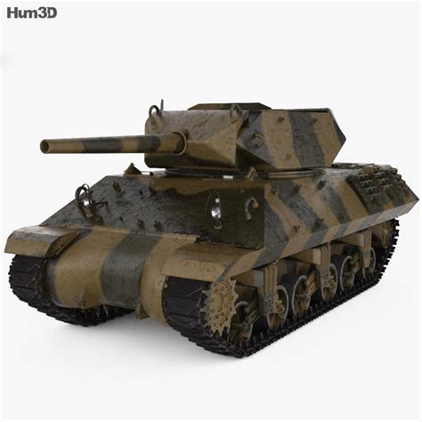 M10 Wolverine Tank Destroyer 3d Model Military On Hum3d