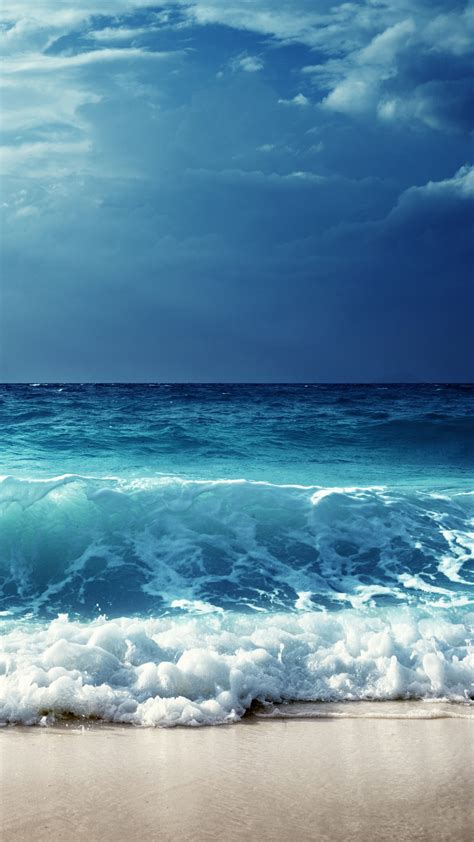 1080x1920 1080x1920 Sea Sky Waves Horizon Hd Nature Photography