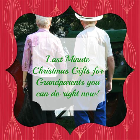 Maybe you would like to learn more about one of these? Last Minute Christmas Gifts for Grandparents you can do ...