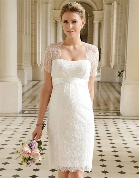 Eine ganze auswahl von hochzeitskleid schwanger mit bowknot chiffon pinsel schleppe u ausschnitt brautkleider für schwangere. 1001 + Ideen für moderne Brautkleider für Schwangere ...