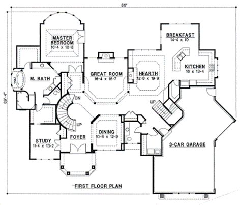 Mediterranean Style House Plan 4 Beds 4 Baths 3935 Sqft Plan 67 170