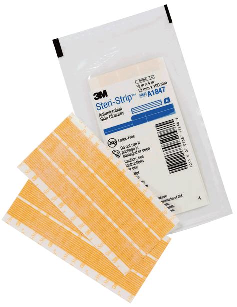 Bx50 Steri Strip Antimicrobial Skin Closure Strip 18 X 3