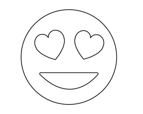 Heart Face Emoji Coloring Pages Images And Photos Finder
