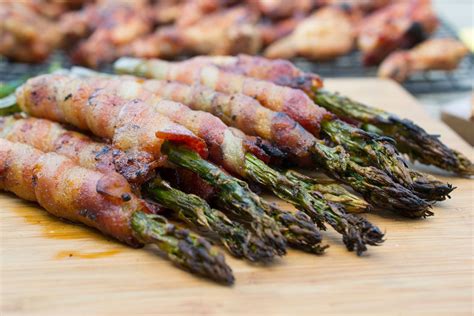 Take a pan and place the chicken in it, or you can use the smoker rack. Bacon Wrapped Asparagus // Pit Boss Grills | Pellet grill ...