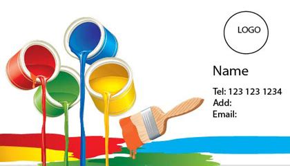 House painter black painting business business card. Vancouver Painting Business Cards Vancouver ...
