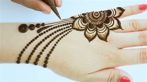 Amazing And Beautiful Jewellery Mehndi Design Back Hand New Easy