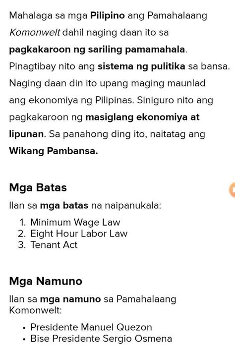 Bakit Naging Mahalaga Sa Mga Pilipino Ang Pagkakaroon Ng Pamahalaang