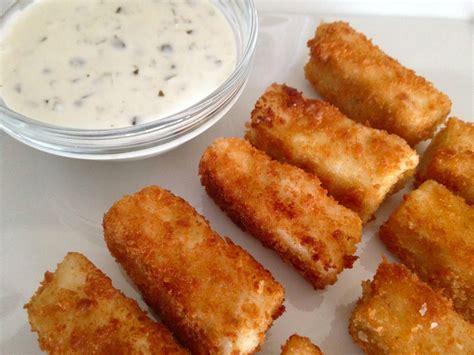 Fried Tofu Sticks And Tartar Sauce Fried Tofu Vegan Dishes Vegan Main Dishes