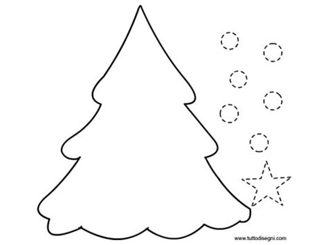 Fondamentale per creare atmosfera nella propria abitazione è l'illuminazione. Sagoma albero di Natale per lavoretti - TuttoDisegni.com
