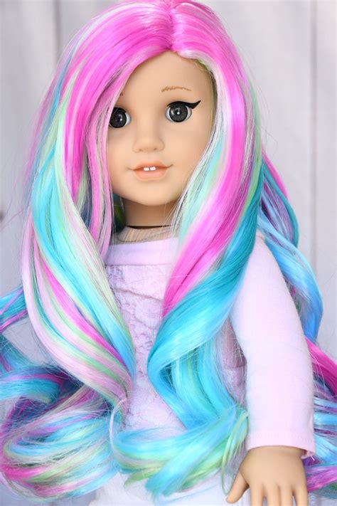 10 11 custom doll wig made for ag 18 american girl etsy doll wigs wig making american girl