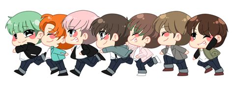 Bts Chibi Drawings Transparent Png Download 1758228 V