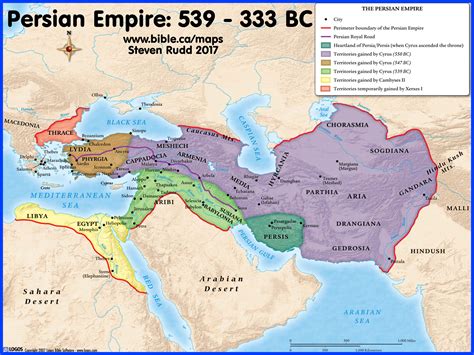 Bible Maps Successive World Kingdoms Persia Babylon Assyria 640 500 Bc