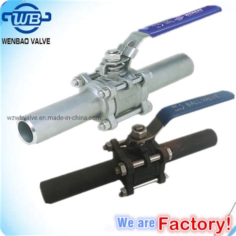 Stainless Steel PC Ball Valve Butt Weld End Floating Ball Valve China Valve And Bw