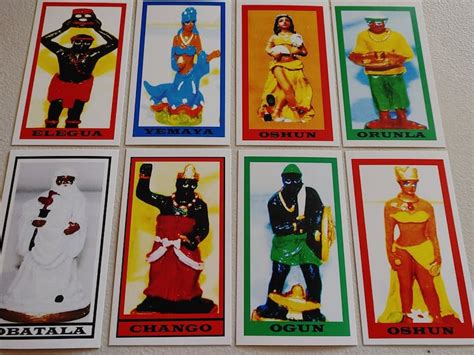 7 African Powers Orisha Prayer Cards Complete Set Of All 7 Etsy Uk