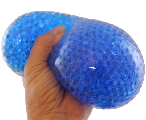 Jumbo 4 Water Bead Filled Squeeze Stress Ball Sensory Stress Fidget Toy Water Gel Orbs