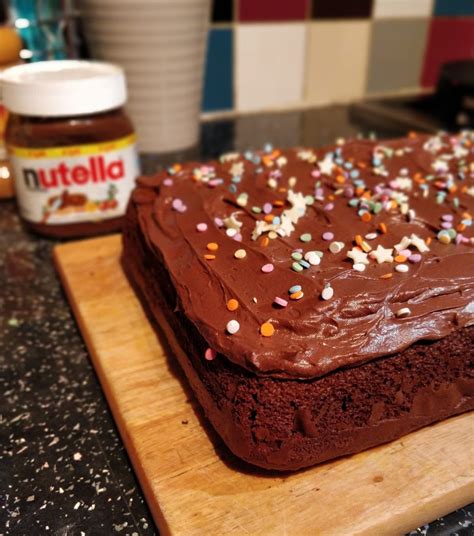I Made A Nutella Chocolate Fudge Cake R Baking