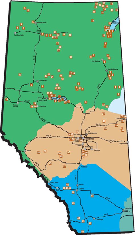 First Nations In Alberta First Peoples First Nations Map