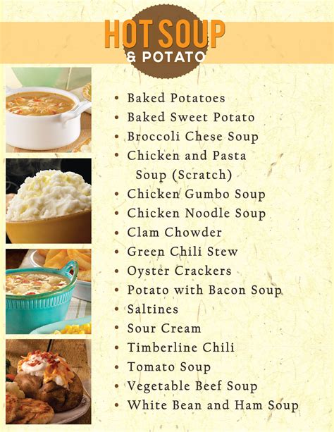 Golden corral includes a wide variety of buffet style foods. Golden Corral restaurant | Hot Soups & Potato